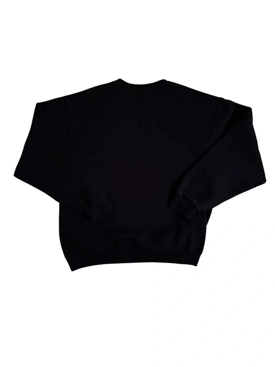 Russell Athletic Black Crewneck Sweatshirt with White Logo - Picture 5 of 6